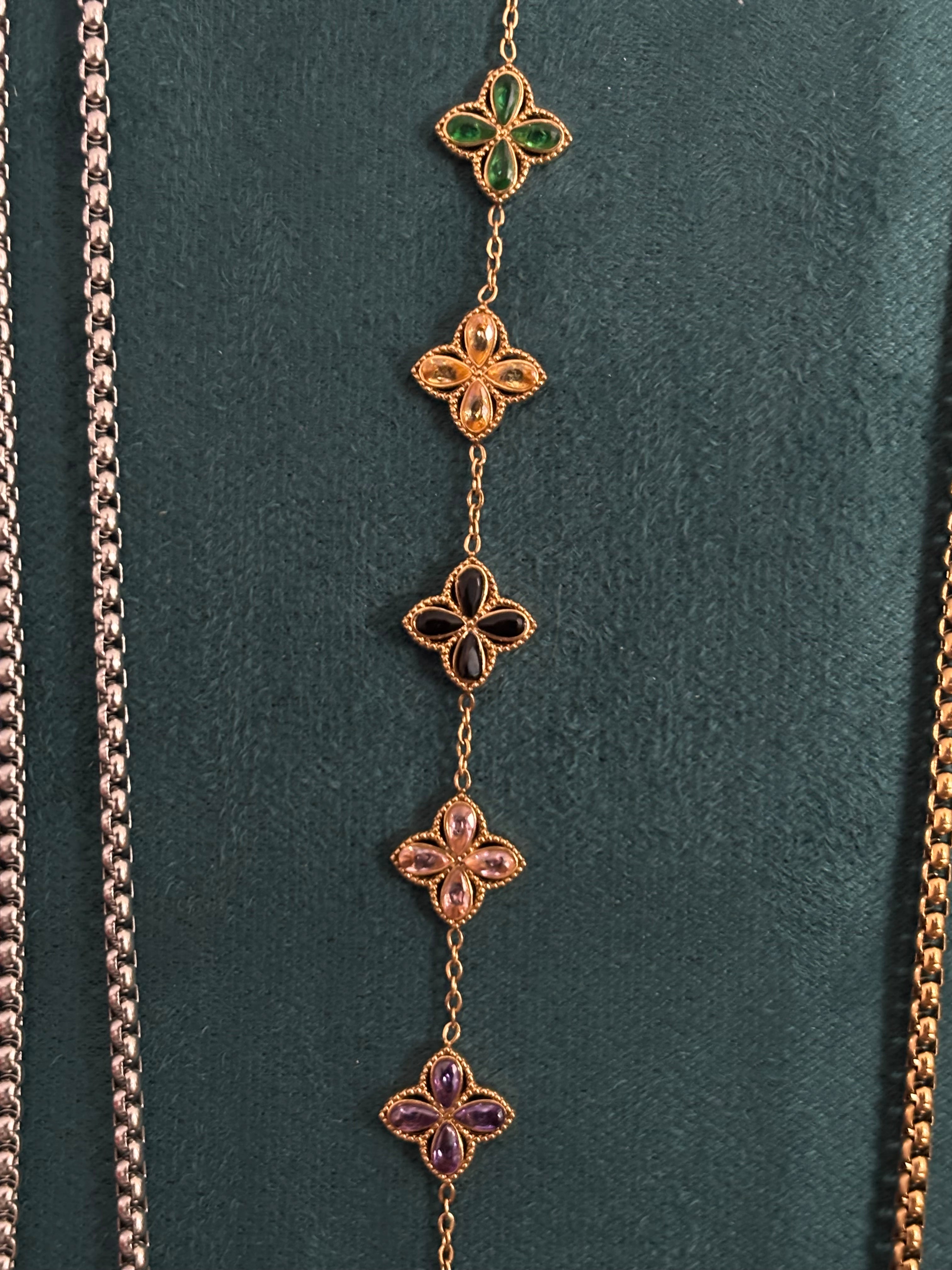 Elegant 4 leaf clovers bracelet🩷